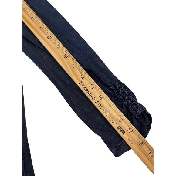 Joie Blue Lace Trim Cotton Top Small Long Sleeve Boho Peasant Tunic EUC - Picture 11 of 12